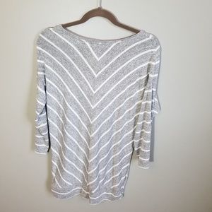 41 Hawthorn Tops - 41 Hawthorn grey stripe drop sleeve top M 41 Hawthorn Tops - 41 Hawthorn grey stripe drop sleeve top M